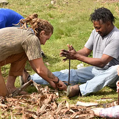 Hand-Drill Friction Fire Making
